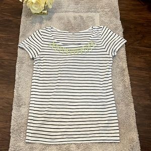 💛 Gap blue and white striped top